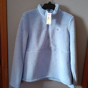 New Vineyard Vines Fuzzy Classic 1/2 Zip, size M